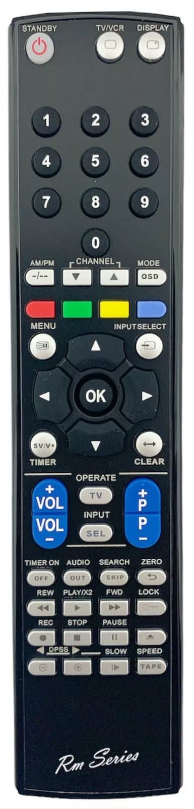RM Series Remote Control fits SHARP VCM311AHM VCM311HM VCM311LM VCM312HM