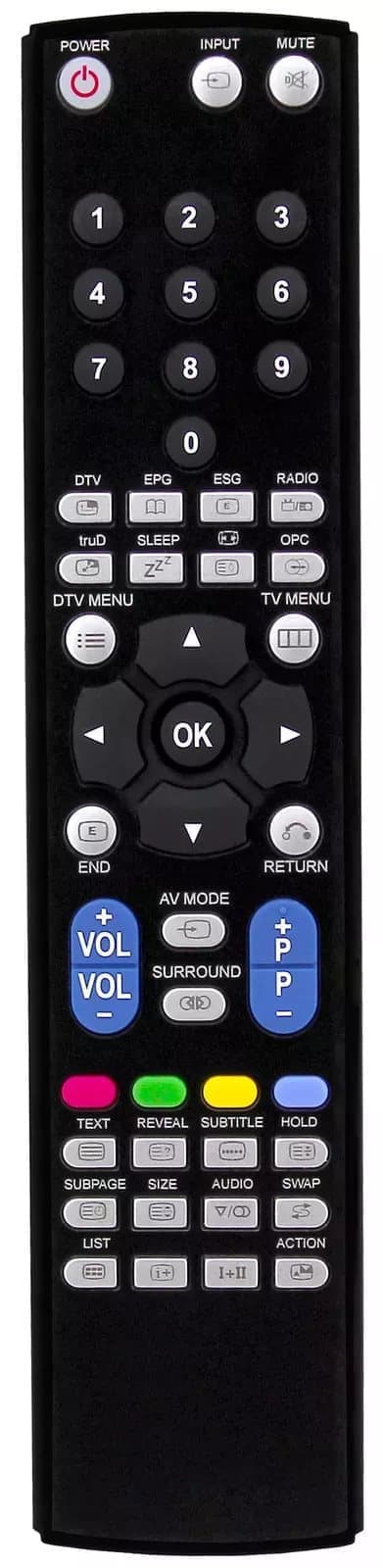 RM Series Remote Control fits SHARP LC32ST1EA LC-32ST1EA LC32WD1S LC37A33M