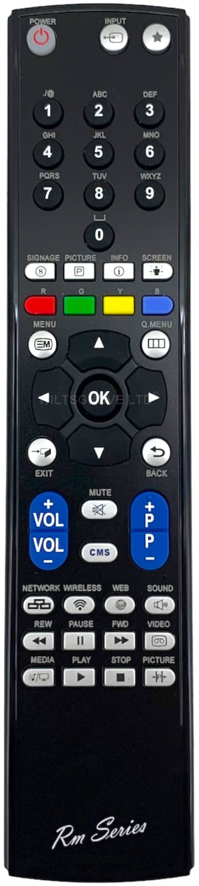 RM Series Remote Control Compatible with SHARP RC4878