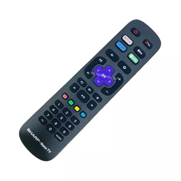 Sharp Roku RC-NWIR Genuine TV Remote Control For 4T-C43FJ7KL1FB 4T-C50FJ7KL1FB