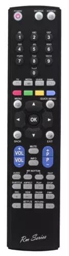 RM Series Remote Control fits SHARP LC40LE360ENBK LC-40LE360EN-BK LC42LE756