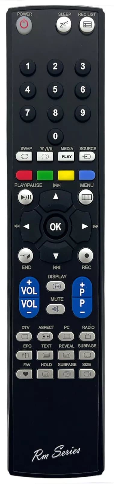 RM Series Remote Control Compatible with SHARP RRMCGA896WJSA