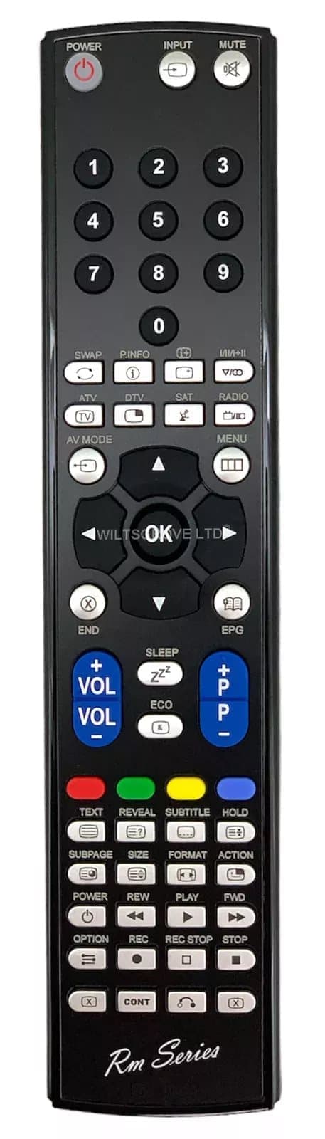 RM Series Remote Control fits SHARP LC52LE700E LC-52LE700E LC52LE700S
