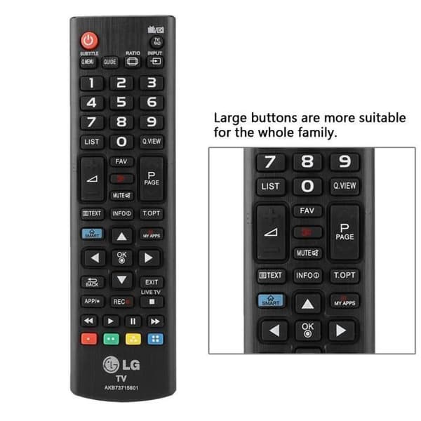 Ersättande LED LCD TV Fjärrkontroll för LG AKB73715601