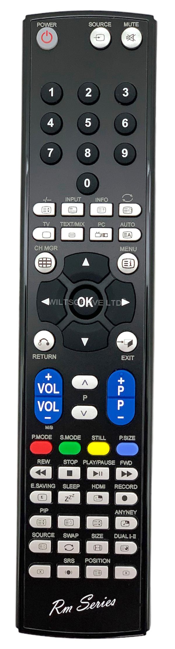 RM Series Remote Control fits SAMSUNG LA37S71BX/SML LA37S71BX/UMG LA37S71BX/XME