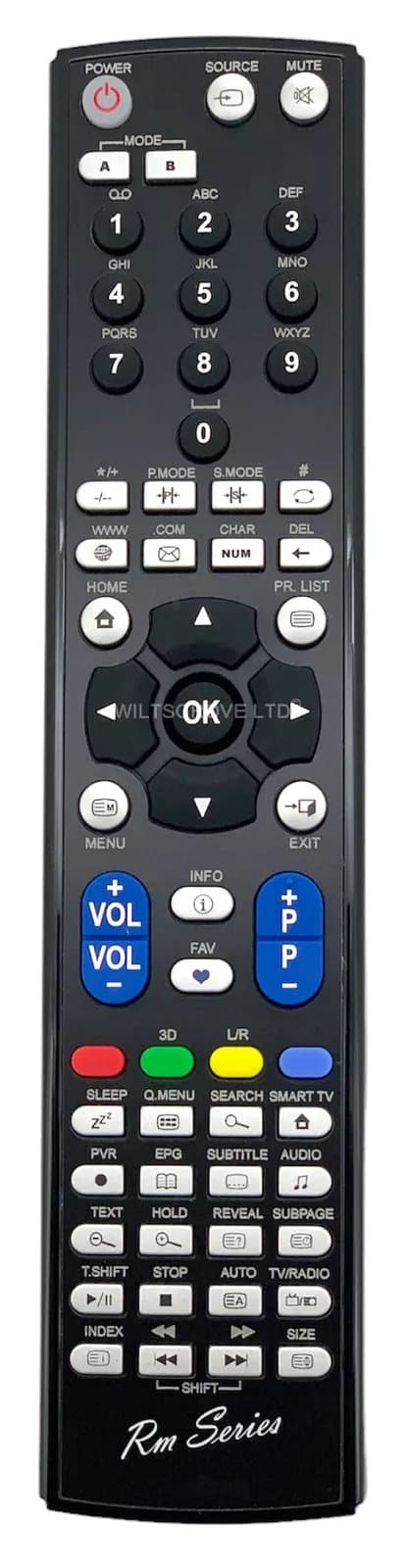 RM Series Remote Control fits SAMSUNG LH40MGUPBCXJ LH40MGUPBCXT LH40MGZLBC