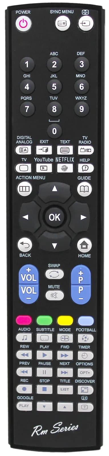 RM Series Remote Control fits SONY XBR55X900E XBR-55X900E XD8088 XD8577 XD9305