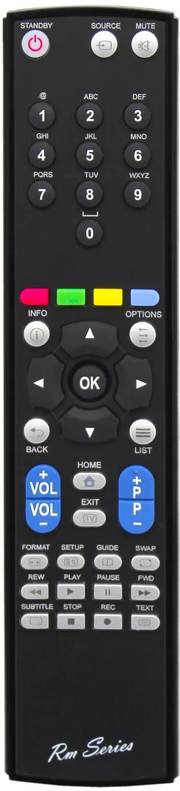 RM Series Remote Control fits PHILIPS 32PHT450305 32PHT4504/05 32PHT5505/05