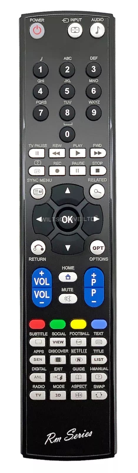 RM Series Remote Control fits SONY FWD65X8600P FWD-65X8600P FWD-85X9600P