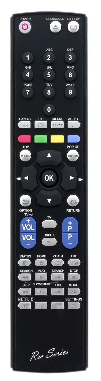 RM Series Remote Control fits PANASONIC DMPBDT280EF DMP-BDT280EF DMPBDT280EG