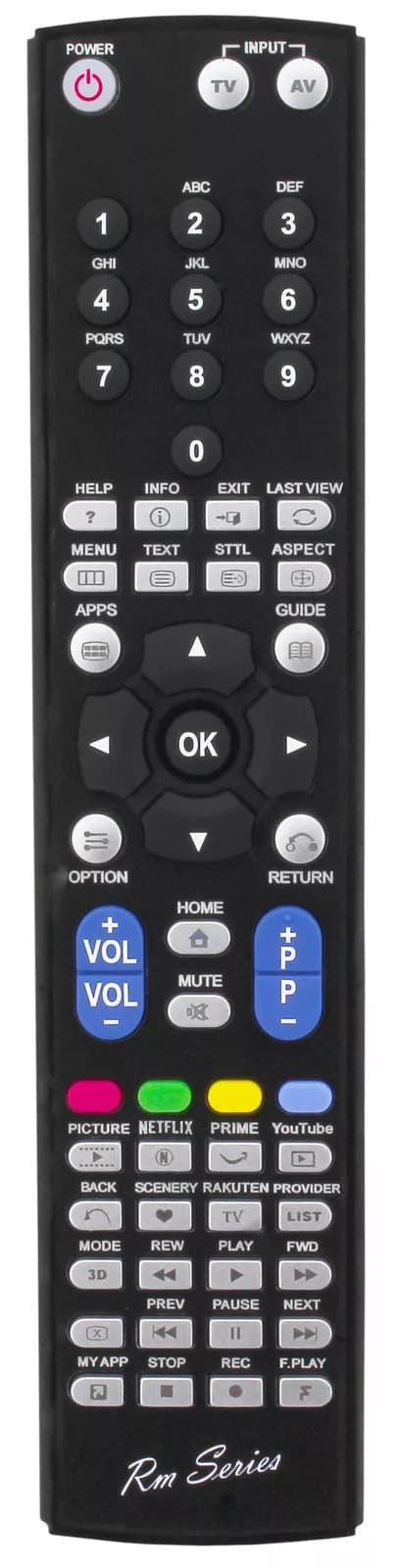 RM Series Remote Control fits PANASONIC TX50DXM710 TX-50DXM710 TX50DXM715