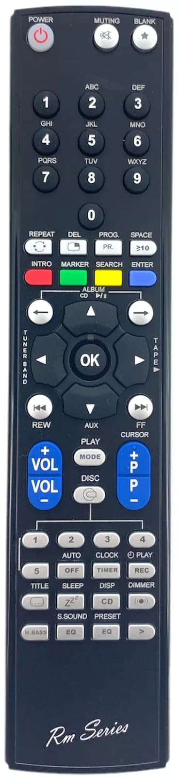 RM Series Remote Control fits PANASONIC SA-AK640PC-S SAAK640PLS SA-AK640PL-S