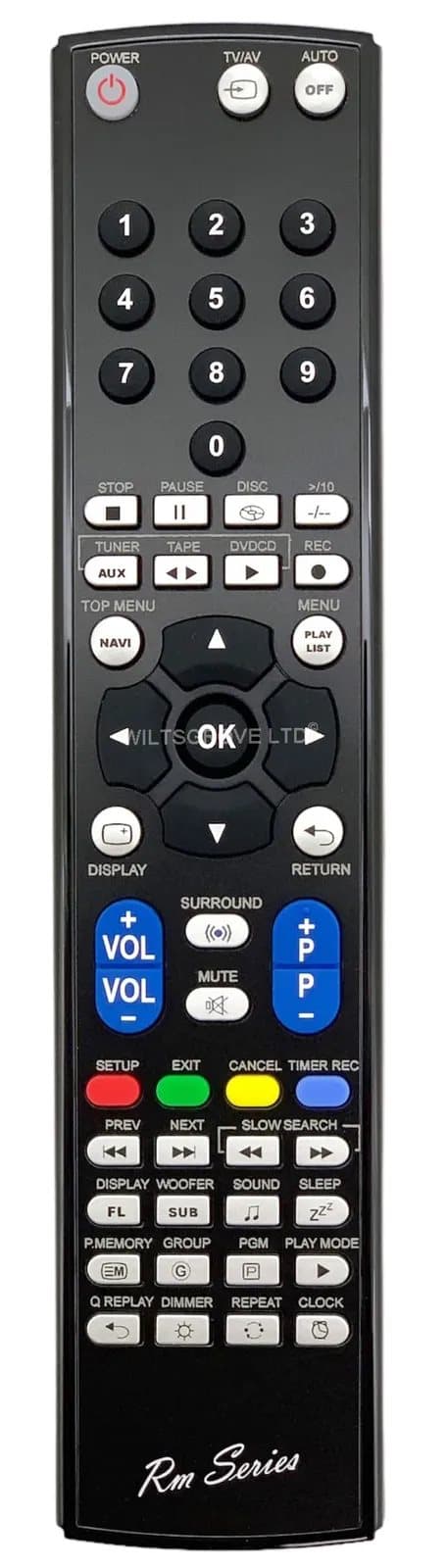 RM Series Remote Control fits PANASONIC SA-PM91D SAPM91DEBS SA-PM91DEB-S