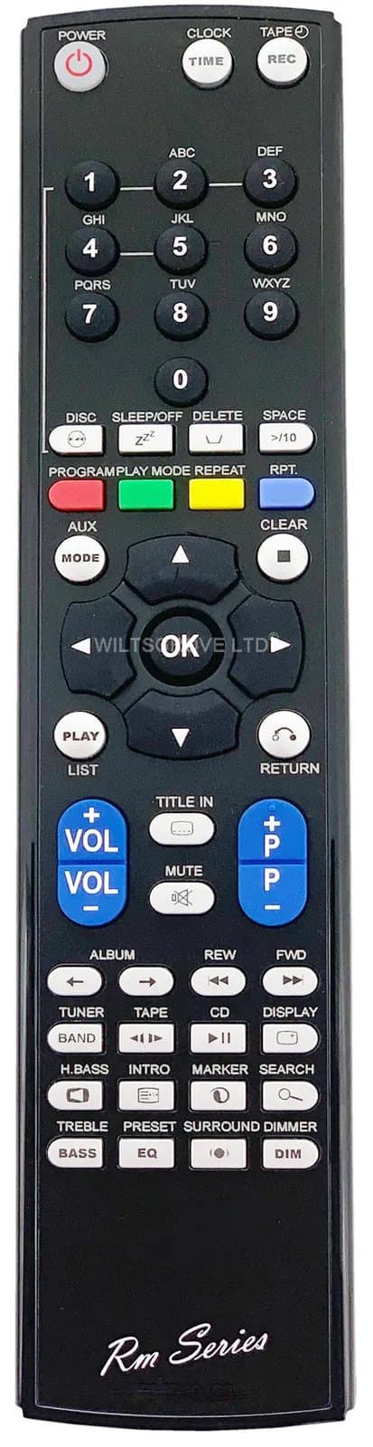 RM Series Remote Control fits PANASONIC SA-PM29 SAPM29EBS SA-PM29EB-S ...