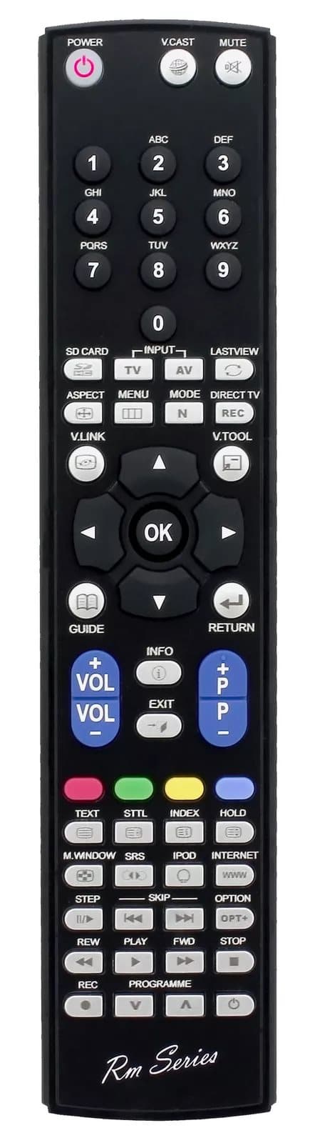 RM Series Remote Control fits PANASONIC TXP50VT20EA TX-P50VT20EA TXP50VT20L