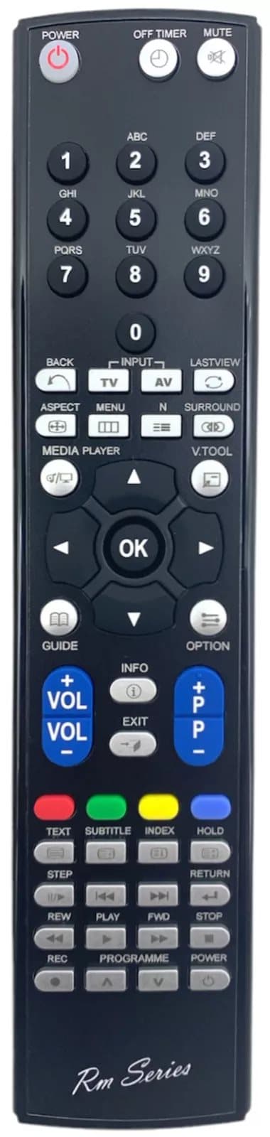 RM Series Remote Control fits PANASONIC TH-P50X14A THP54S10A TH-P54S10A