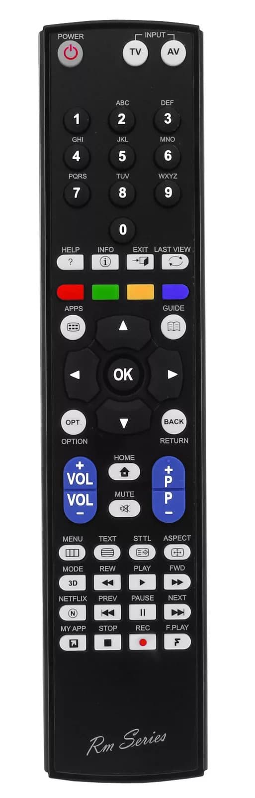 RM-Series  Replacement Remote Control for PANASONIC TX-L55ET61B