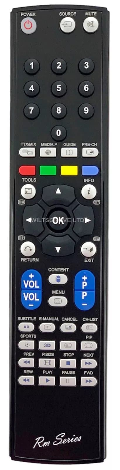RM Series Remote Control fits SAMSUNG UE32H5030AWXXN UE32H5040 UE32H5040AK