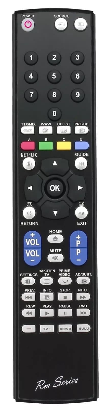 RM Series Remote Control fits SAMSUNG UE55RU7102K UE55RU7105K UE55RU717