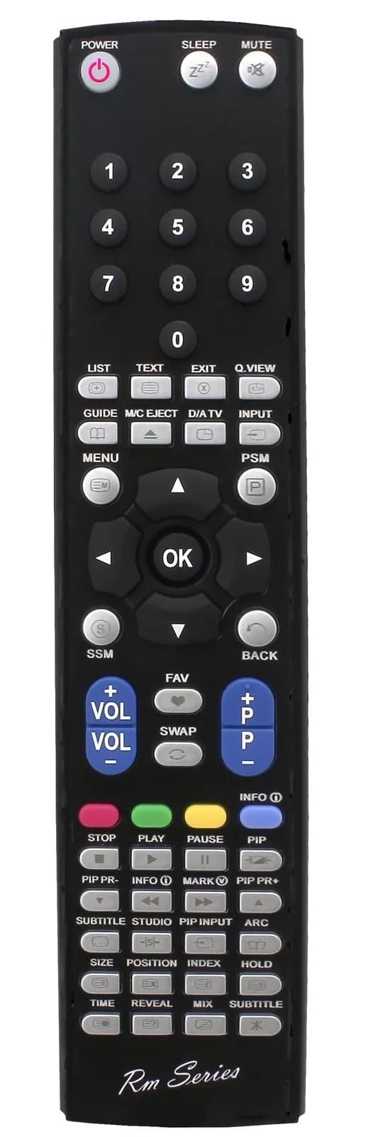 RM Series Remote Control fits LG 42LG50 42LG5000-ZA 42LG5010-ZD 42LG5020-ZB