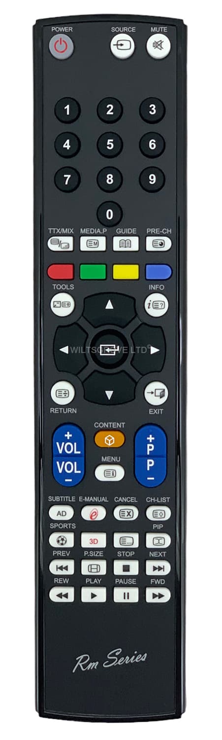 RM Series Remote Control fits SAMSUNG PE51H4500AW PE51H4500AWXXU PE51H4500AWXZG