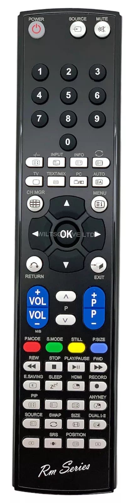 RM Series Remote Control fits SAMSUNG LA46N81BX/UMG LA46N81BX/XFA LA46N81BX/XHK