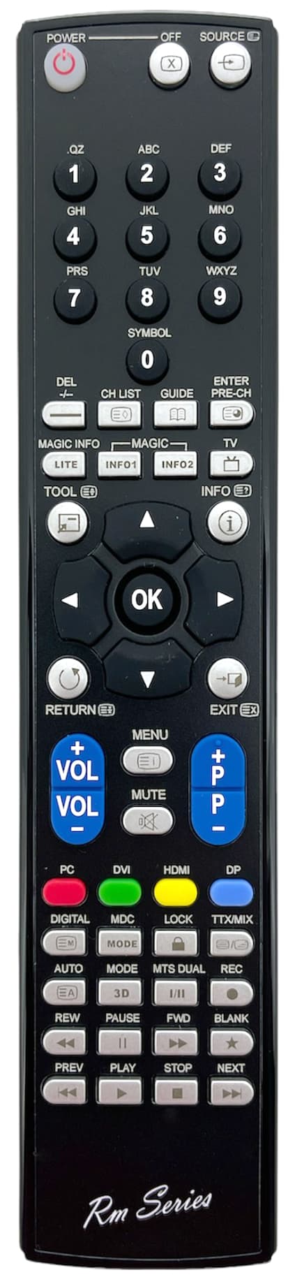 RM Series Remote Control fits SAMSUNG LH32HBTLBCXS LH32HBTLBCXY LH32HBTLBCZA