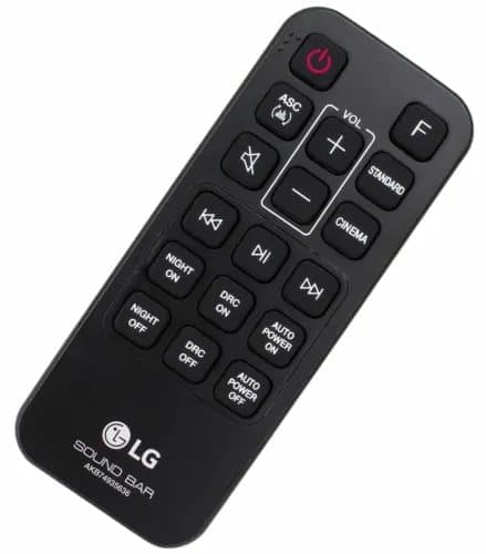 Original LG AKB74935636 Remote Control for SK1D Bluetooth Soundbar - Black