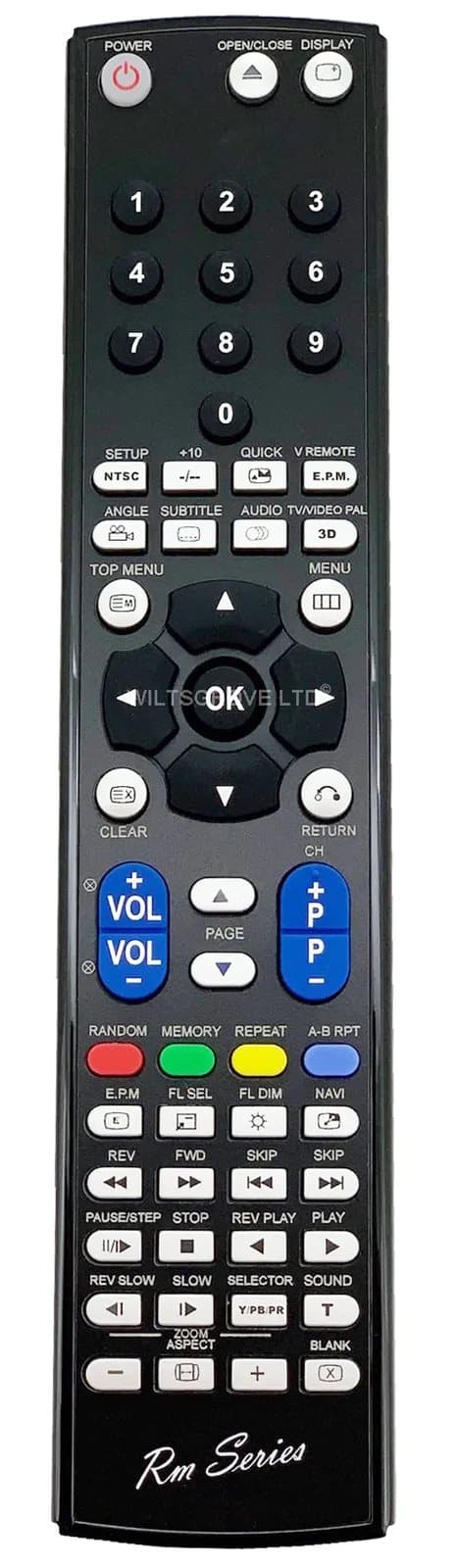 RM Series Remote Control fits TOSHIBA SD200X SD200XS SD2109B SD-2109B SD-2109C