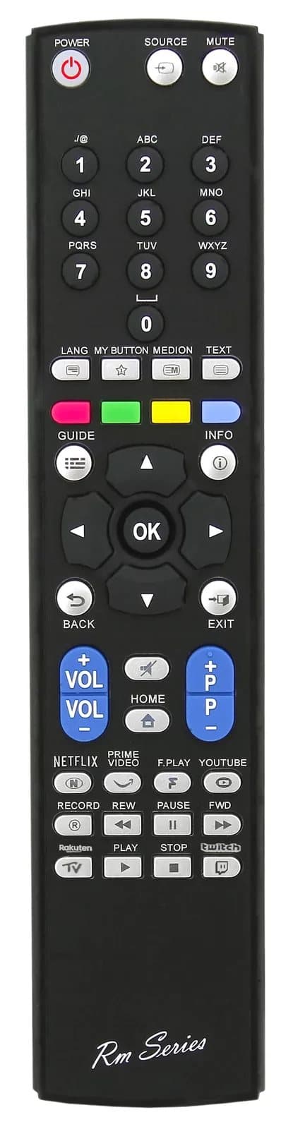 RM Series Remote Control fits JVC LT39C610 LT-39C610 LT39C790 LT-39C790 LT40C700