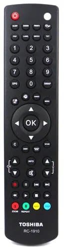 Genuine Toshiba RC-1910 TV Remote For 22D1333B 24D1333DB 32W1333B 40L1333B