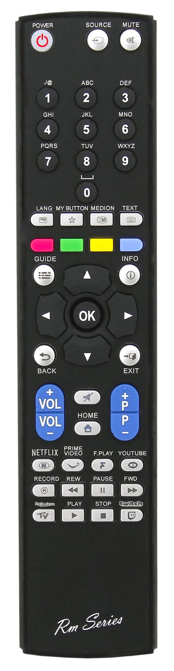 RM Series Remote Control fits JVC LT50C750C LT-50C750C LT-50C800 LT50VA8035