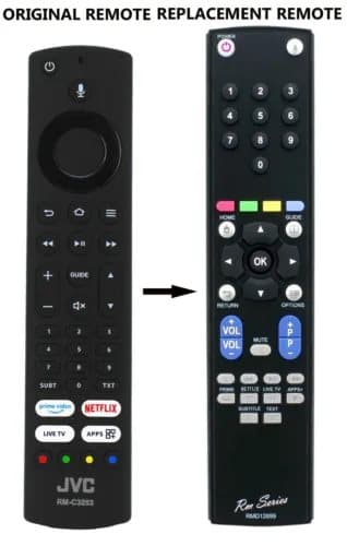 RM Series Remote Control for JVC Fire TV LT-49CF890 LT-50CF810 RM-C3255 RM-C3253