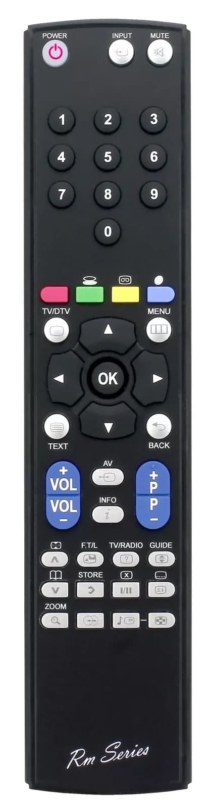 RM Series Remote Control fits JVC LT32DX7BJ LT-32DX7BJ LT32DX7BJ/P LT-32DX7BJ/P