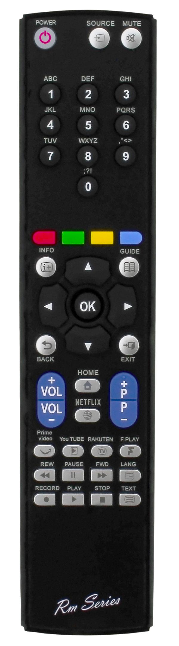 RM Series Remote Control fits TOSHIBA 55V5863DA 55V5863DB 55V5863DG 55V6863