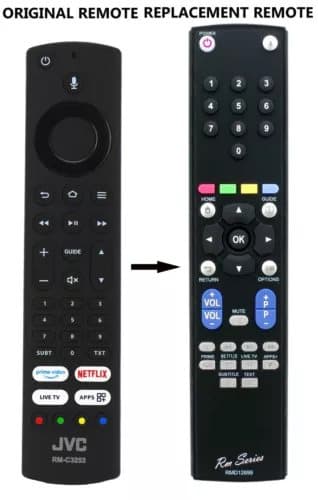 RM Series Remote Control for JVC Fire TV LT-40CF890 LT-43CF700 RM-C3253 RM-C3255