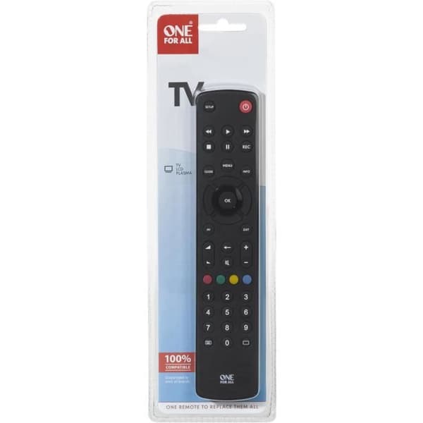 EN FÖR ALLA URC1210 Universell fjärrkontroll för LCD / Plasma-TV