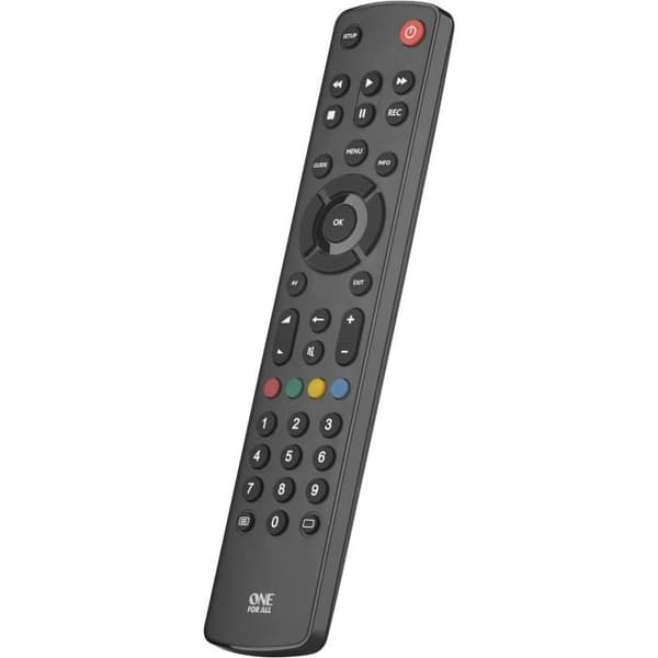EN FÖR ALLA URC1210 Universell fjärrkontroll för LCD / Plasma-TV Svart