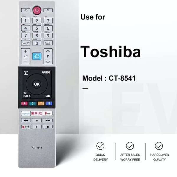 TV fjernbetjening Erstatning for CT-8541 Til TOSHIBA Smart TV