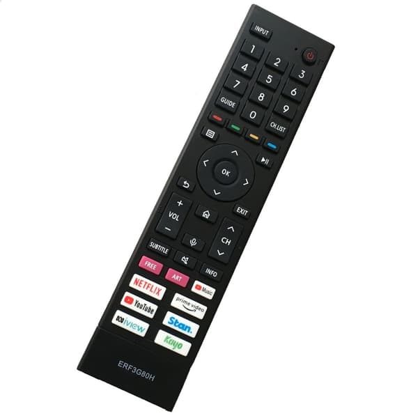 TV fjärrkontroll Ersättning för ERF3G80H För Hisense TV