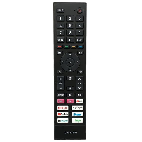 TV fjärrkontroll Ersättning för ERF3G80H För Hisense TV