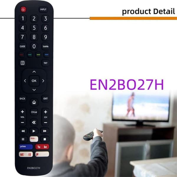 TV fjärrkontroll Ersättning för EN2BO27H För Hisense TV