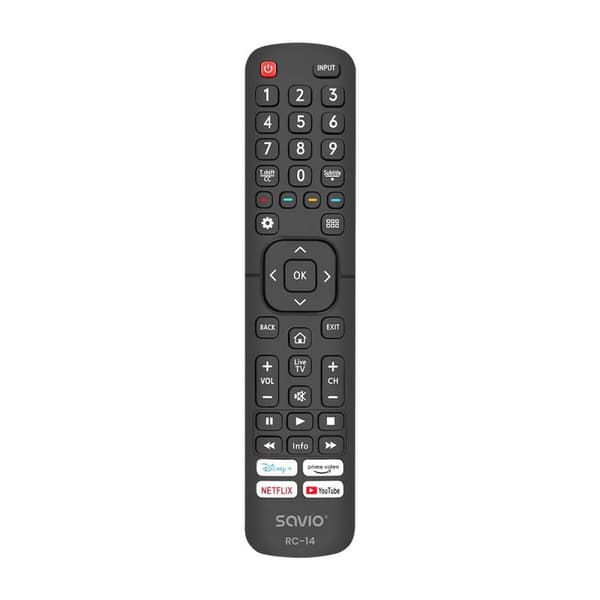 Hisense Universal Fjernbetjening Savio RC-14 Sort