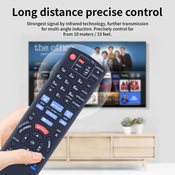 TV-fjernkontroll erstatning for N2QAYB000953 for Panasonic TV