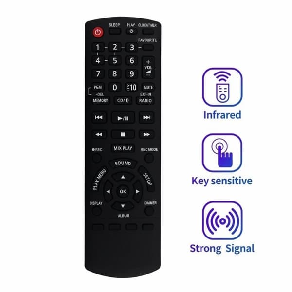 TV fjärrkontroll Ersättning för N2QAYB001102 För Panasonic TV