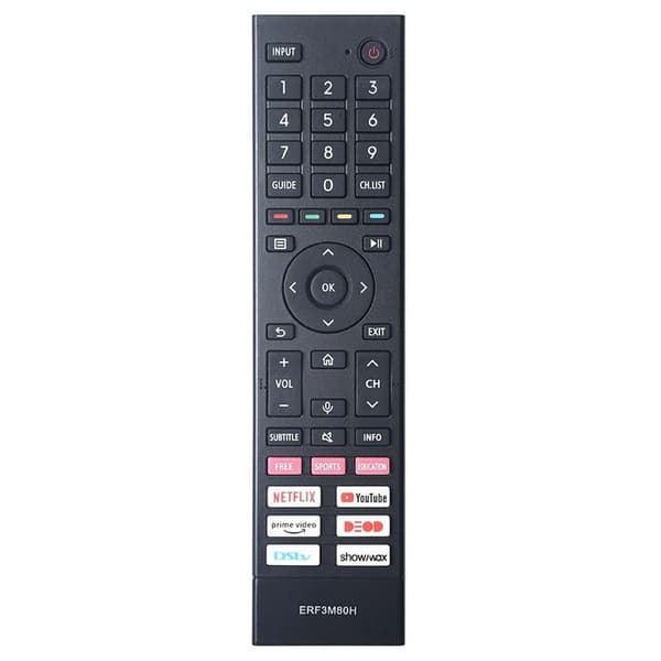 Television kaukosäädin Korvaa ERF3M80H Hisense TV:lle