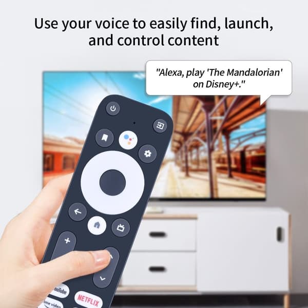 Udskiftning af fjernbetjening til Mecool KM2 Plus TV Set-Top Box Stemmefunktion