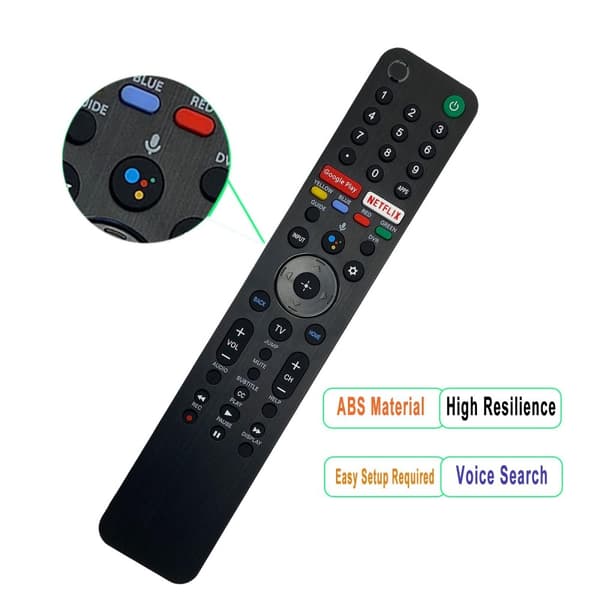 Erstatning av fjernkontroll RMF-TX500U for Sony TV Stemmefunksjon