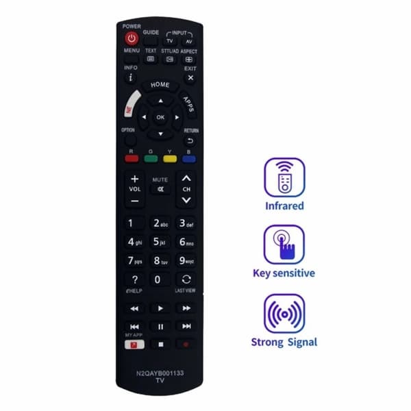 TV fjärrkontroll Ersättning för N2QAYB0001133 För Panasonic TV