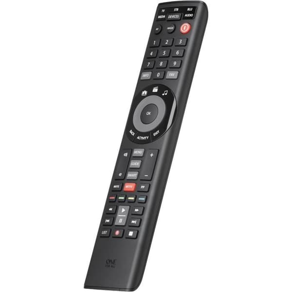 EN FÖR ALLA URC7955 - Smart Control 5in1 universalfjärrkontroll - Enkel konfiguration via Smartphone-applikation Svart